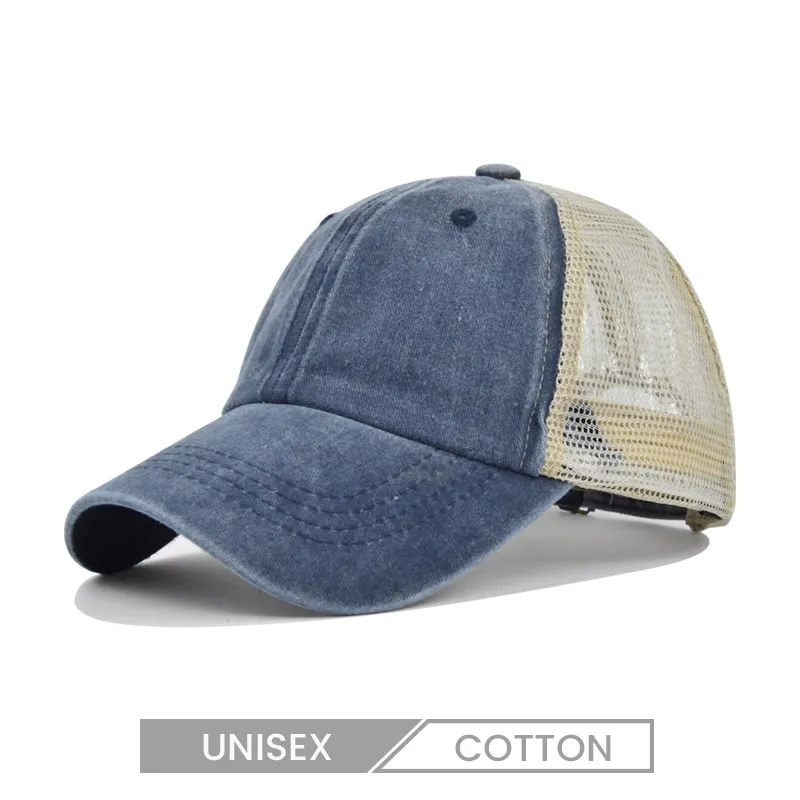 Unisex Contrast Mesh Breathable Truck Driver Cap Custom