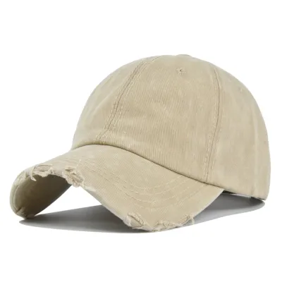 Unisex Vintage Hole Custom Baseball Cap