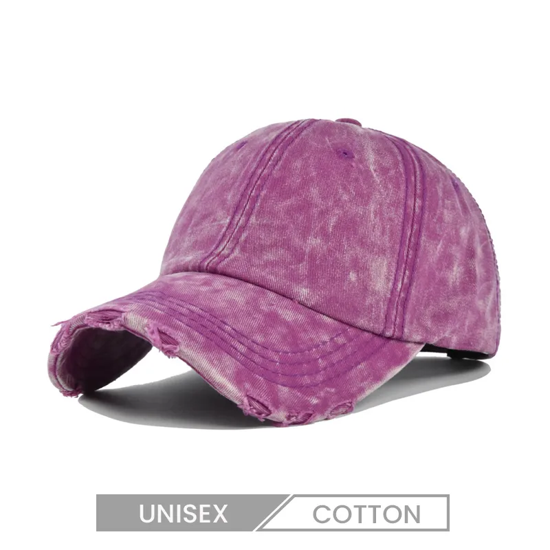 Unisex Vintage Hole Custom Baseball Cap