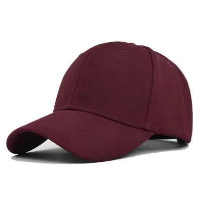 Unisex Solid Color Casual Custom Logo Baseball Cap