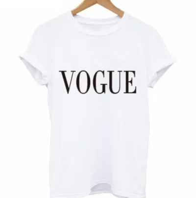Women Cartoon City Girl Letter Print Crewneck Short Sleeve T-Shirt