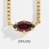 14K Light Gold Ruby