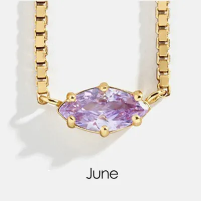 Women Fashion Multicolor Horse Eye Zircon Box Chain Necklace