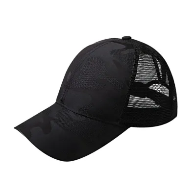 Unisex Camouflage Printed Mesh Stitching Breathable Custom Truck Cap