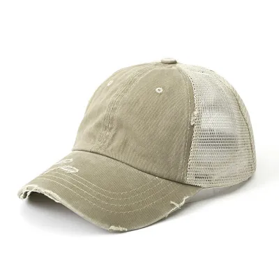 Unisex Fashion Hole Mesh Stitching Custom Cap
