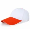 Orange Along White Hat
