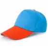 Orange Along Blue Cap