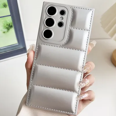 Women Fashion Solid Color Silicone Frosted Samsung All-Inclusive Phone Case