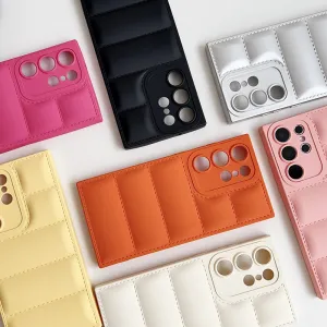 Women Fashion Solid Color Silicone Frosted Samsung All-Inclusive Phone Case