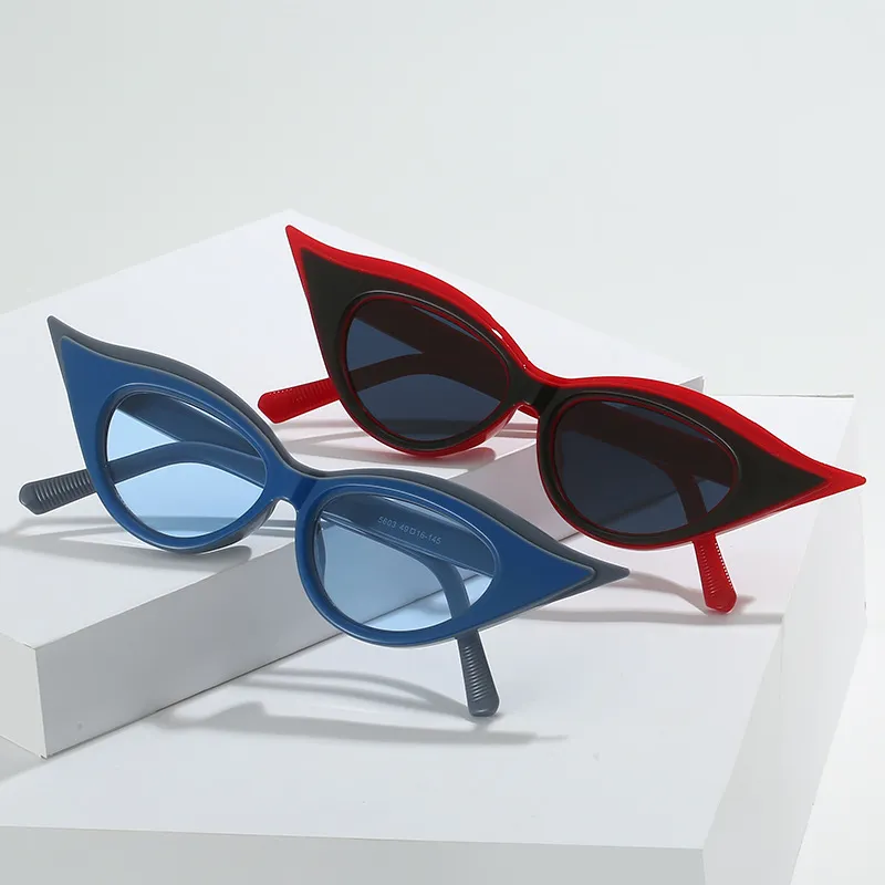 Women Fashion Simple Cat Eye Sunglasses PC Frame