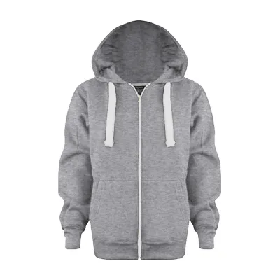 Autumn And Winter Children'S Kids Zipper Solid Color Hoodie Custom