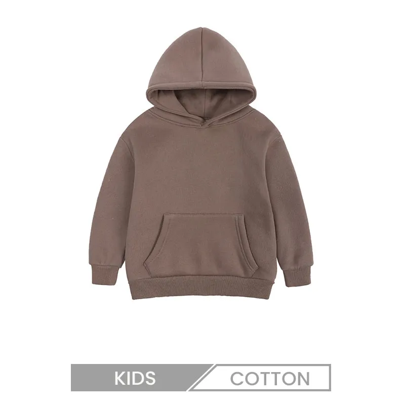 Autumn And Winter Kids Thickened Pocket Hoodie Custom