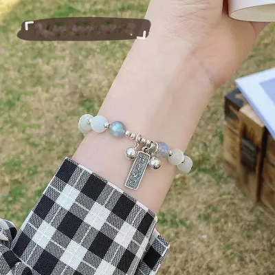 Women Fashion Cat Eye Crystal Beaded Bracelet