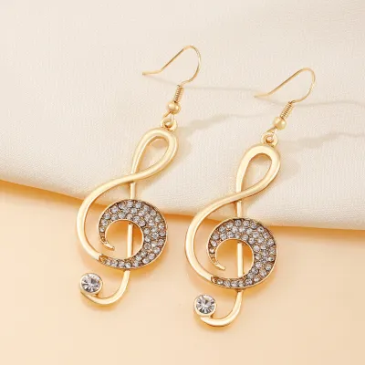 Creative Rhinestone Geometric Earrings