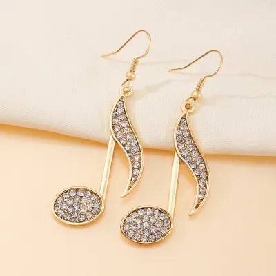 Creative Rhinestone Geometric Earrings
