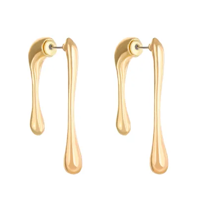 Simple Irregular Lines Geometric Drop Earrings Alloy Fashion Commuter