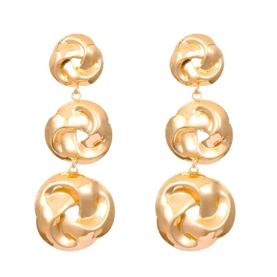Fashion Exaggerated Creative Distorted Geometric Alloy Stud Earrings