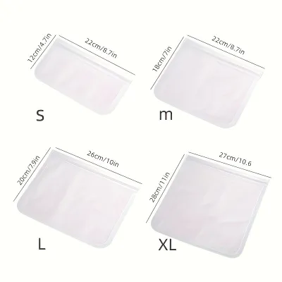 Simple Household Kitchen Refrigerator Fruit Thick Sealed Storage Bag EVA Modern Simplicity