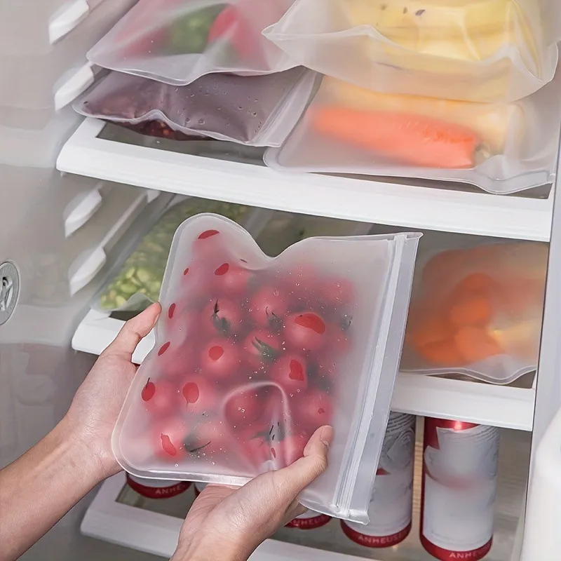 Simple Household Kitchen Refrigerator Fruit Thick Sealed Storage Bag EVA Modern Simplicity