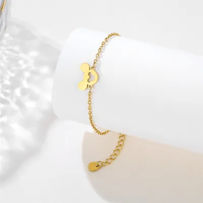 Women Fashion Heart Dolphin Butterfly Stainless Steel Bracelet