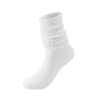 Women Fashion Simple Solid Color Knitted Thickening Long Tube Stockings