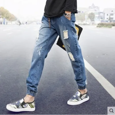 Wholesale Men Fashion Casual Retro Straight Jeans
