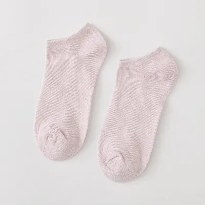 Women Fashion Candy Color Invisible Shallow Socks 10 Pairs