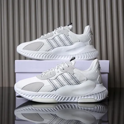 Women Fashion Casual Flying Weaving Breathable Color Block Sneaker