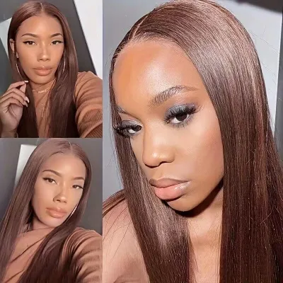 Women Fashionable Solid Color Long Straight Hair Wig