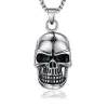 Skull Silver With Stainless Steel Chain