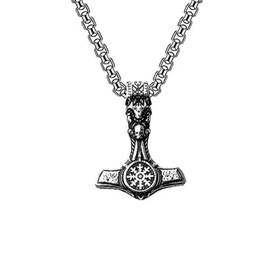 Men Fashion Casual Hip Hop Vintage Keel Chain Necklace Stainless Steel Alloy Pendant