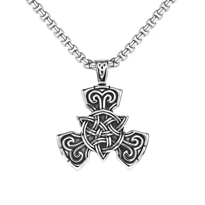 Men Fashion Casual Hip Hop Vintage Keel Chain Necklace Stainless Steel Alloy Pendant