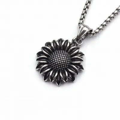 Men Fashion Casual Hip Hop Vintage Keel Chain Necklace Stainless Steel Alloy Pendant