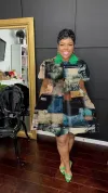 Multicolor Denim Print