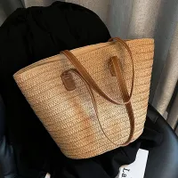 Summer Women Fashionable Straw Woven Large Capacity Tote Bag