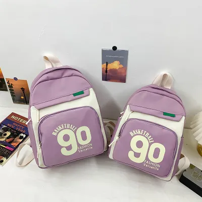 Kids Unisex Casual Cute Letter Print Backpacks Bag Medium Nylon