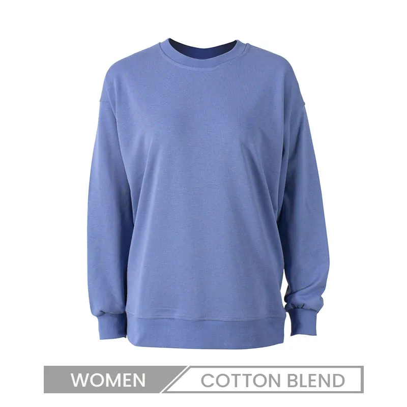 Women's Casual Loose Round Neck Long Sleeve Sweatshirt for Yoga and Outdoor Autumn Wear