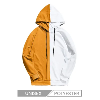 Contrast Color Men Women Casual Fashion Long Sleeve Logo Custom Hoodie