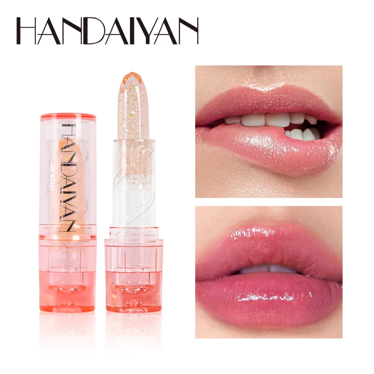 Women Handaiyan Simple 4-Color Warm Anti-Dry Long-Lasting Moisturizing Lip Balm