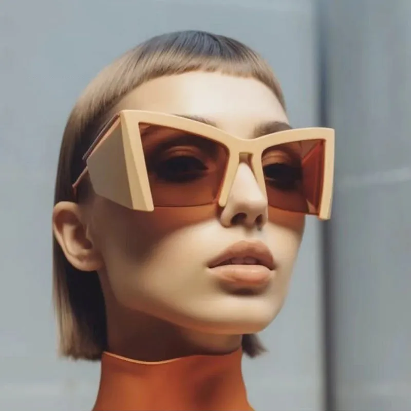 Fashion Personalized Half Frame Butterfly Box Sunglasses