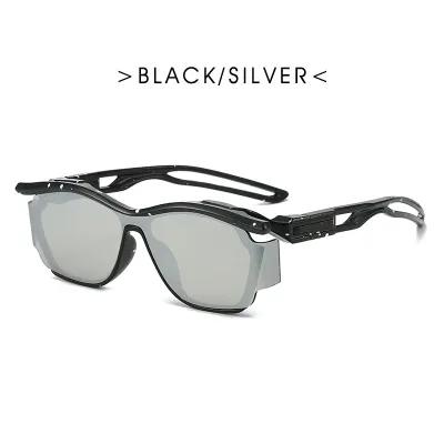 Outdoor Sports Riding Curved Bending Sunglasses Heart Shape UV Protection