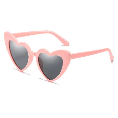 Fashion Heart Shaped Sunglasses PC Frame