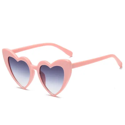 Fashion Heart Shaped Sunglasses PC Frame
