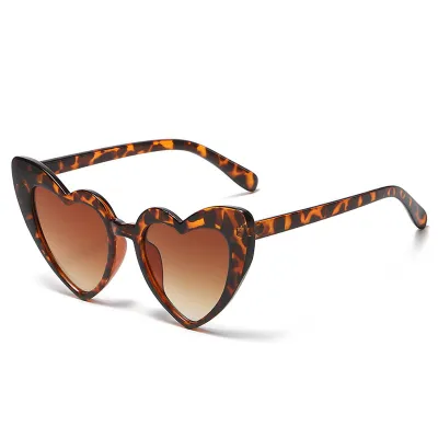 Fashion Heart Shaped Sunglasses PC Frame