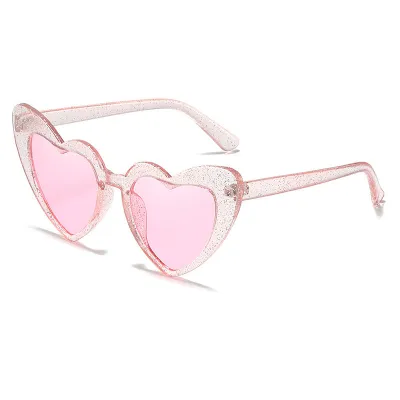Fashion Heart Shaped Sunglasses PC Frame