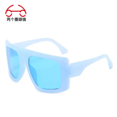 Fashion Large Frame Square Sunglasses Plastic PC