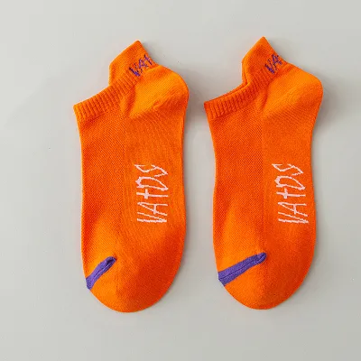 Men Simple Fashion Bright Color Mesh Socks