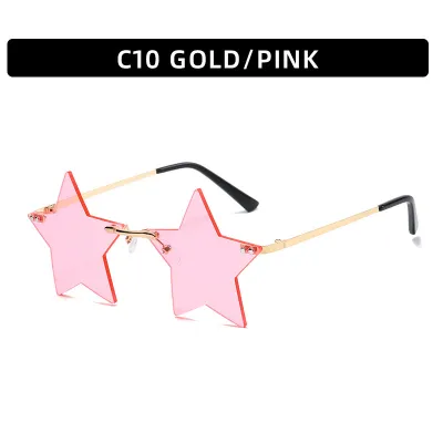 Fashion Funny Frameless Five-Pointed Star Sunglasses