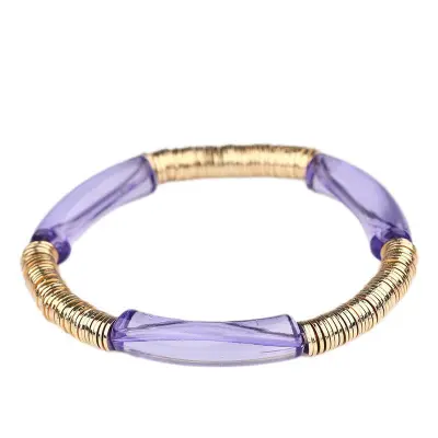Fashion Exaggerated Beaded Acrylic Geometry Style Women's Elbow Bracelet