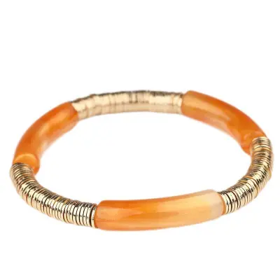 Fashion Exaggerated Beaded Acrylic Geometry Style Women's Elbow Bracelet